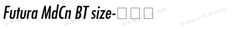 Futura MdCn BT size字体转换